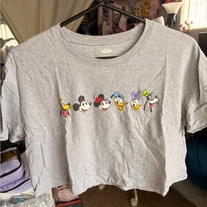 Mickey Mouse and friends characters design women’s crop top